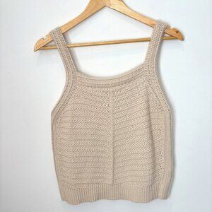 NWOT Joie Crochet Neutral Boho Tank Top Size Small NEW NWT Beach Resort *L3